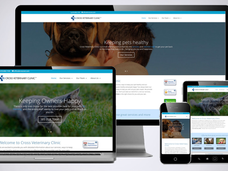 Cross Veterinary Clinic Website